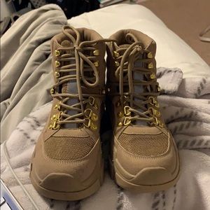 Brown Combat Boots